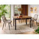 Стол обеденный SIGNAL DANTE II дуб артизан/черный 90-130/90